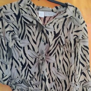 Stylish Zebra Print Blouse